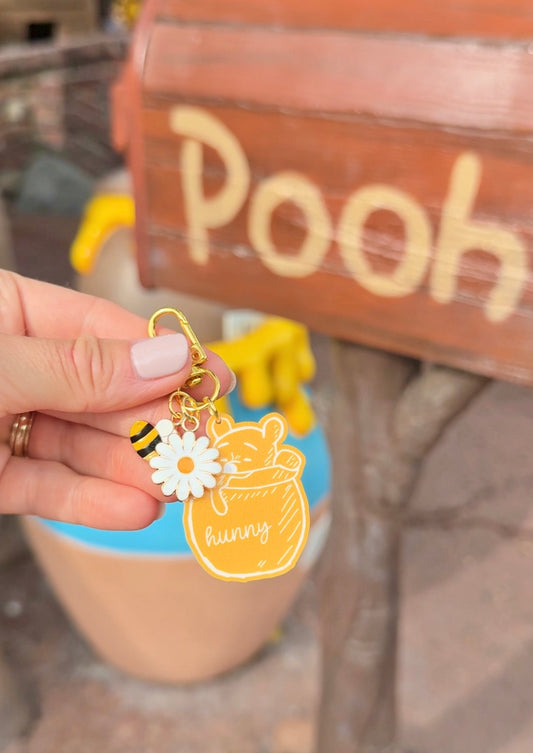 HUNNY BEAR MINI BAG CHARMS/ KEYCHAINS SET