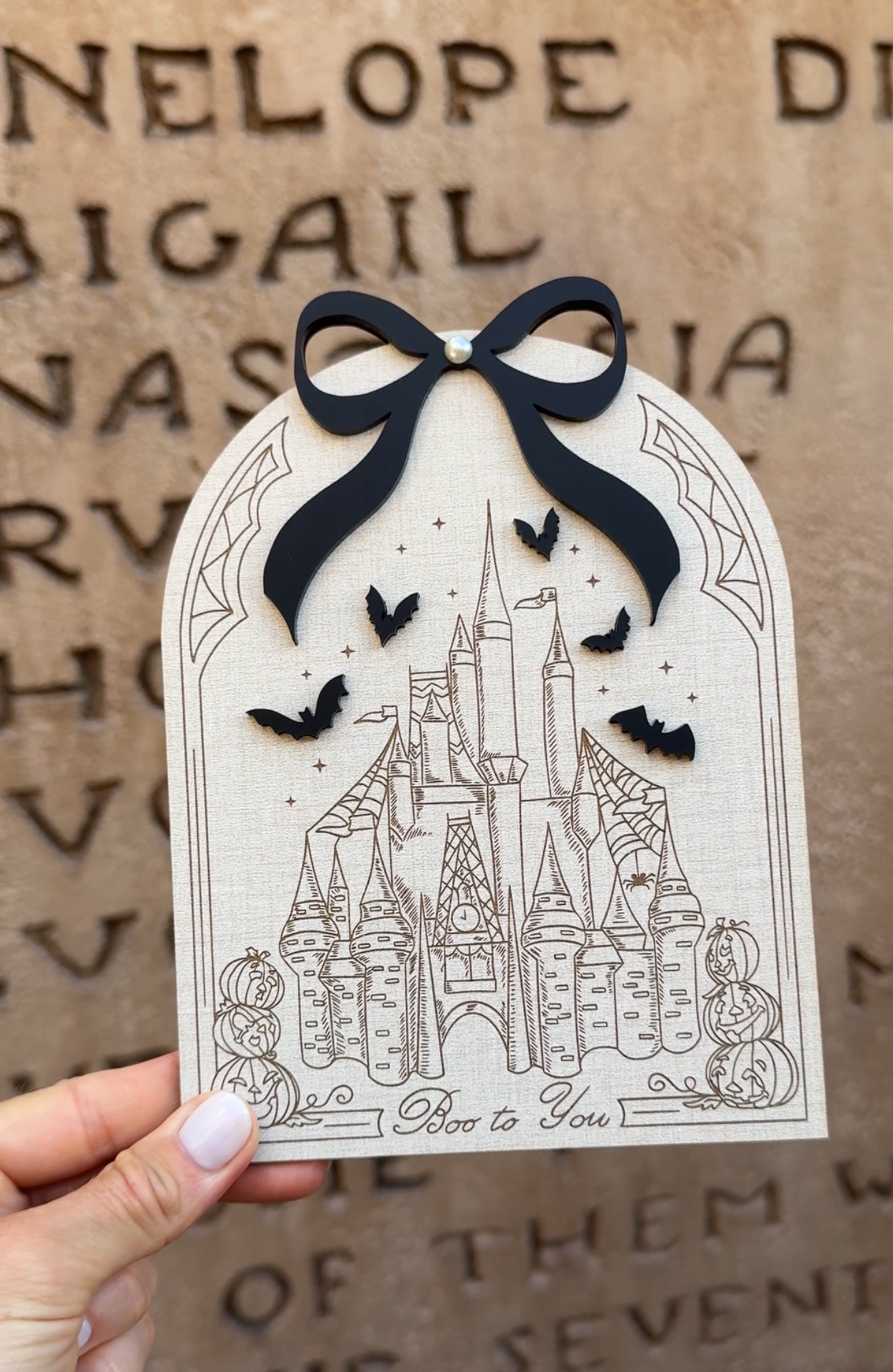 SPOOKY CASTLE HOME SIGN