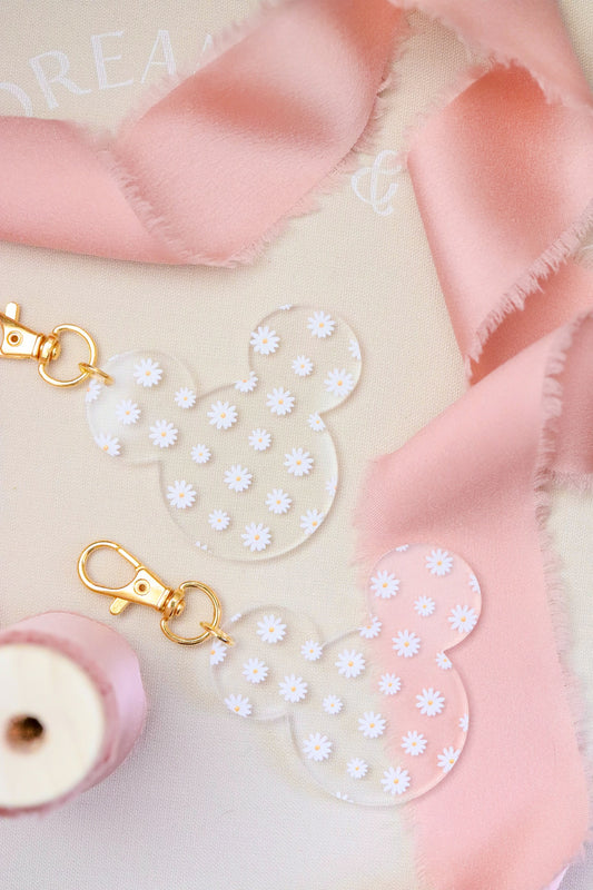 DAISY MOUSE BAG CHARM/ KEYCHAIN
