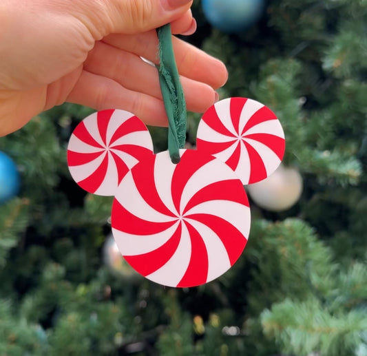 MOUSE PEPPERMINT ORNAMENT