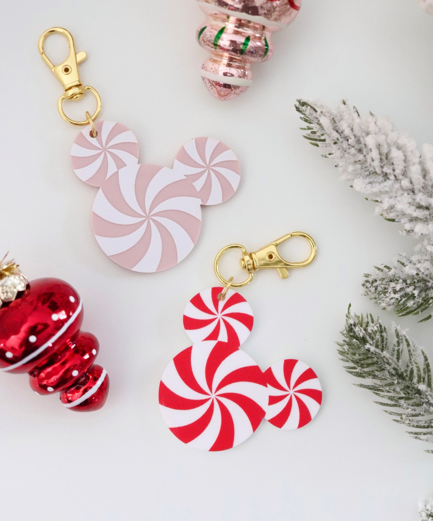MOUSE PEPPERMINT BAG CHARMS/ KEYCHAINS