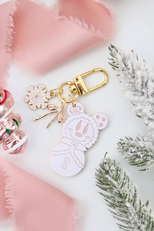 MISS SNOW MOUSE MINI BAG CHARMS/ KEYCHAINS SET
