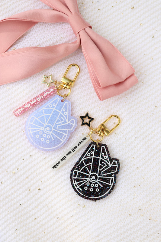 GALAXY SHIP BAG CHARM SET/ KEYCHAIN
