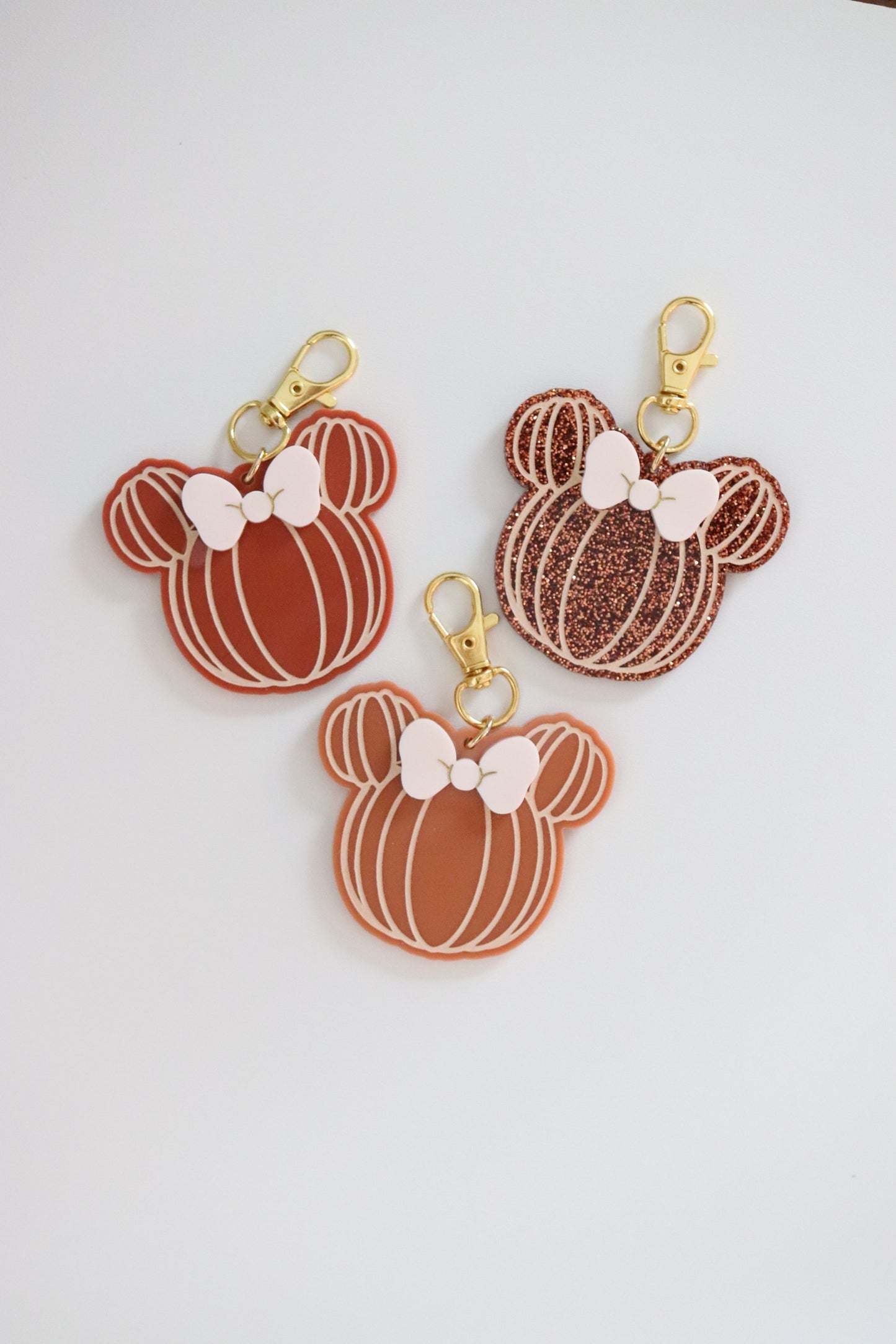 FALL MISS MOUSE PUMPKIN BAG CHARMS/ KEYCHAINS