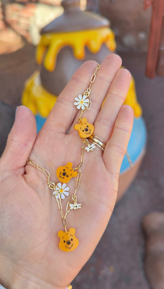 HUNNY BEAR MINI CHARM NECKLACE