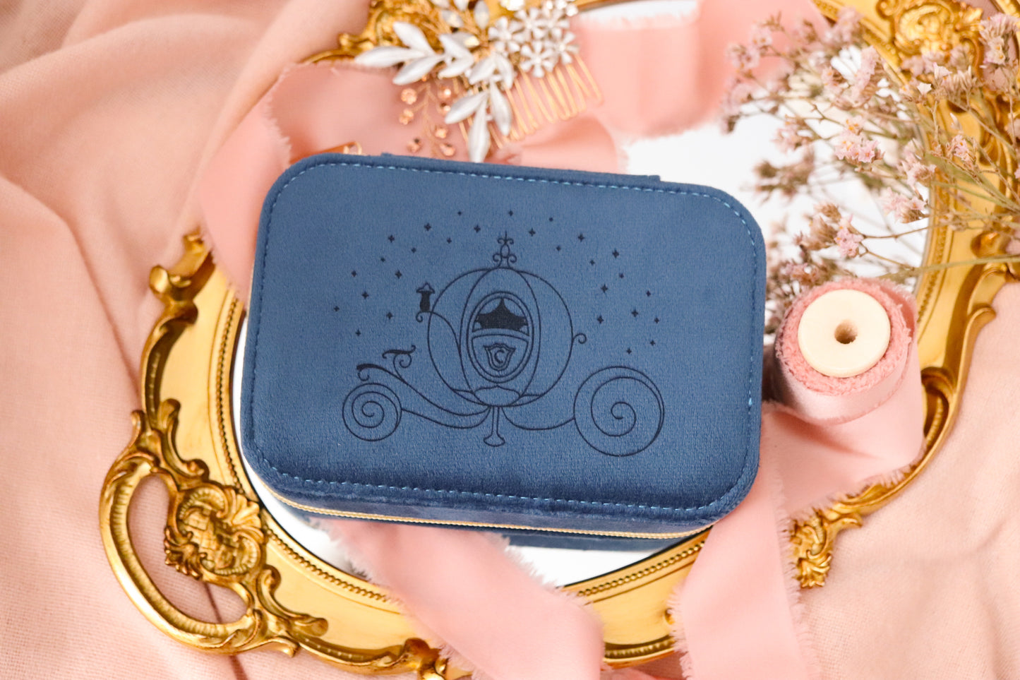 PRINCESS CARRIAGE RECTANGLE JEWELRY CASE