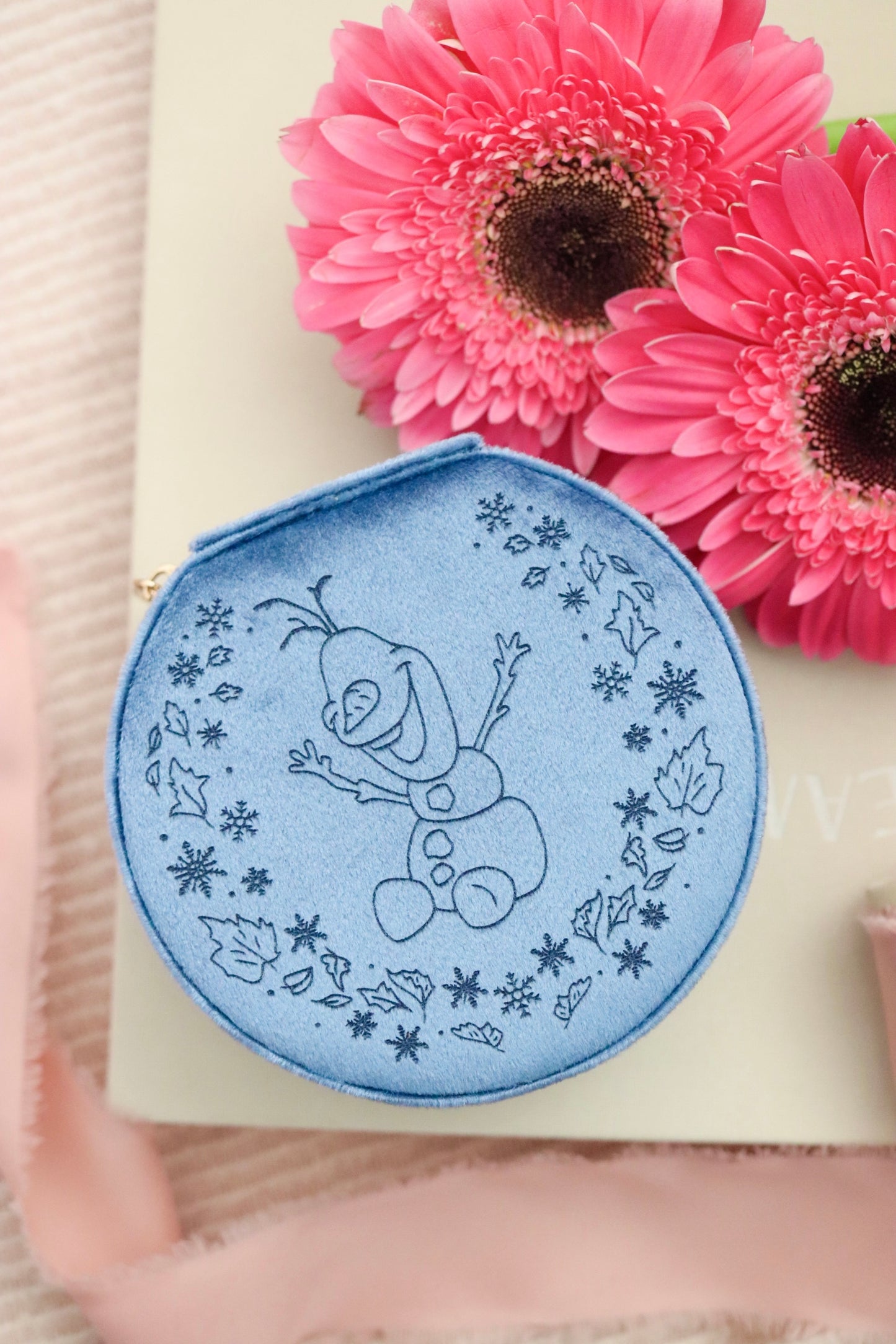 SNOWMAN VELVET JEWELRY CASE