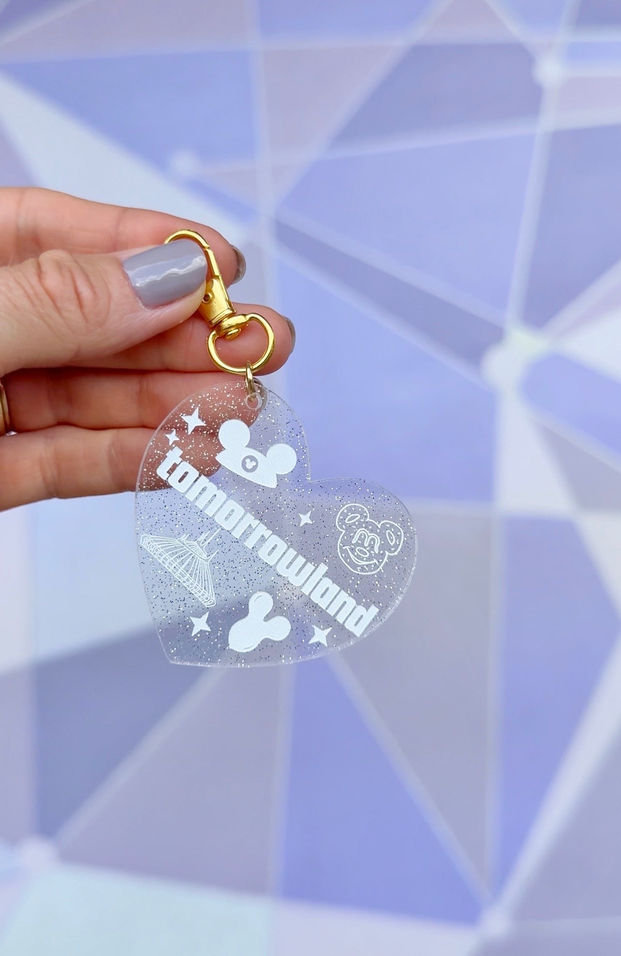 JELLY GLITTER TOMORROWLAND BAG CHARM/ KEYCHAIN