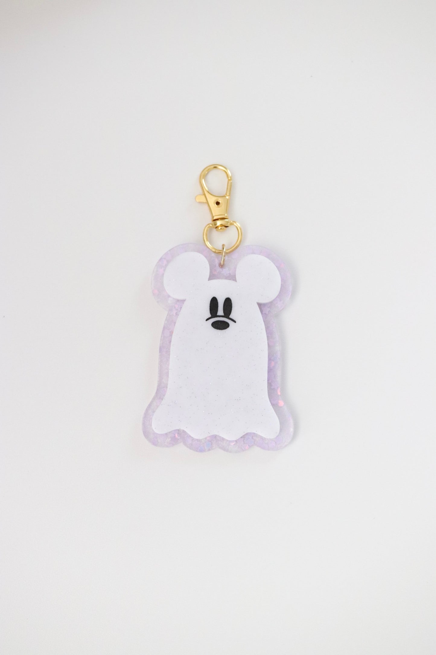 GLITTER MOUSE GHOSTS BAG CHARMS/ KEYCHAINS