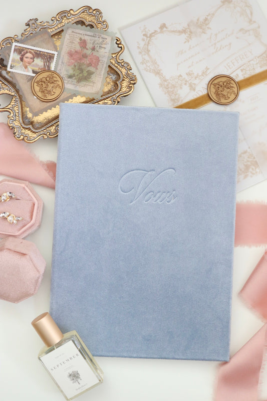 BLUE VELVET VOW BOOK