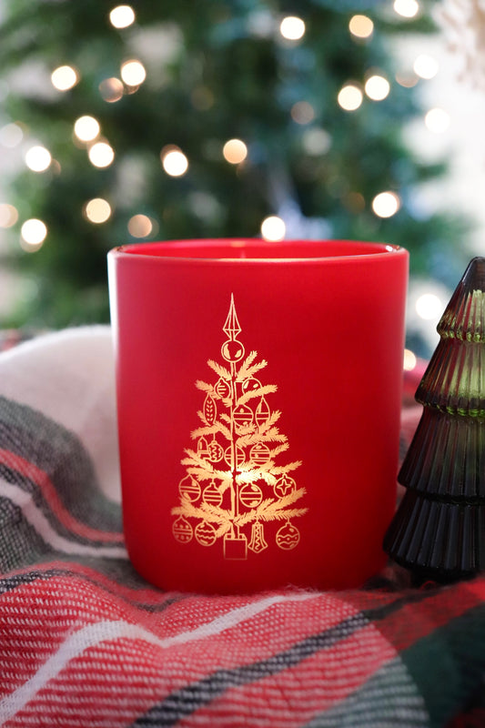 HOLIDAY TREE MATTE JAR