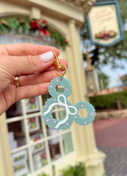 PASTEL MOUSE WREATH BAG CHARMS/ KEYCHAINS
