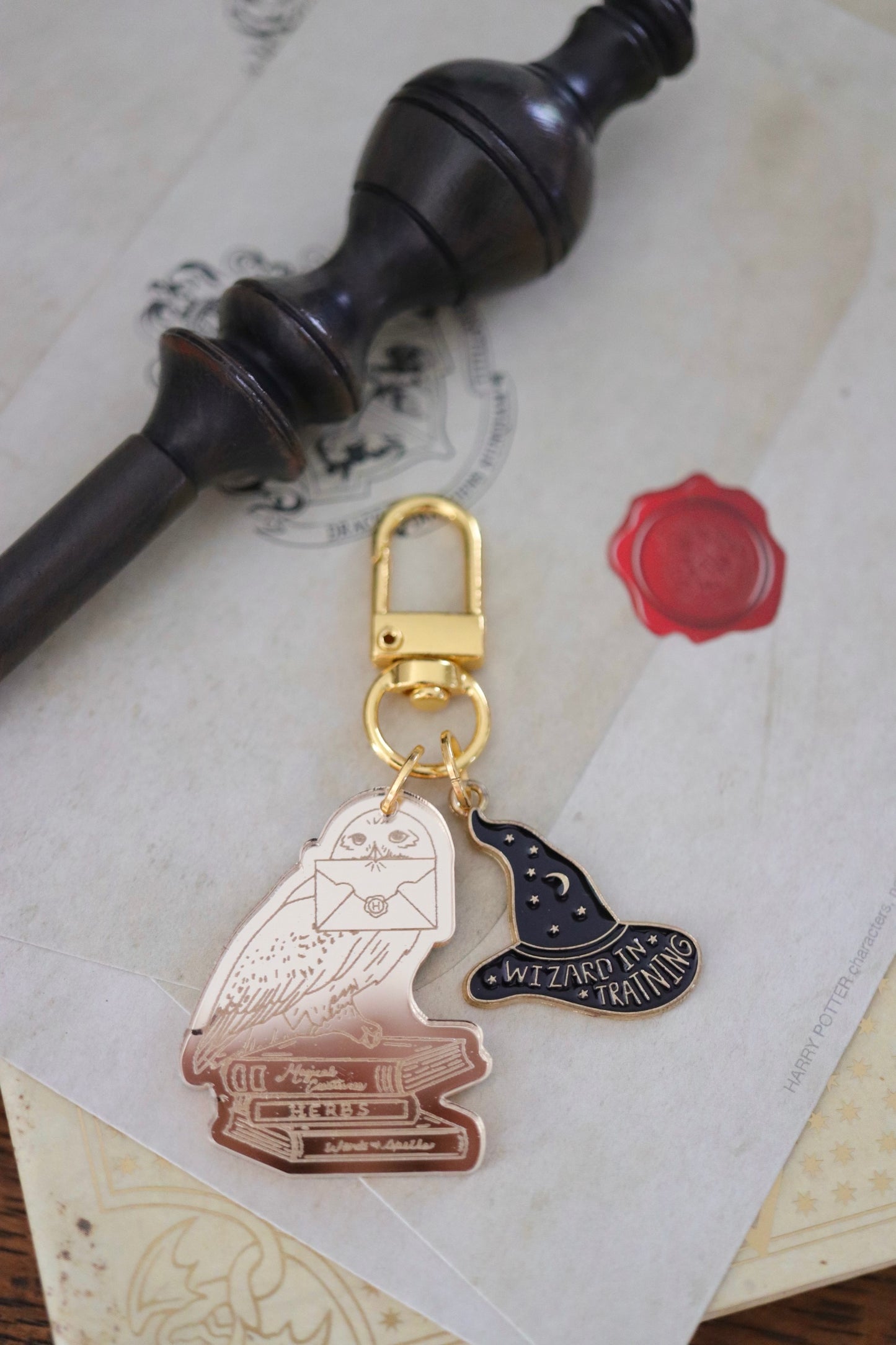 WIZARD BAG CHARMS/ KEYCHAINS SET