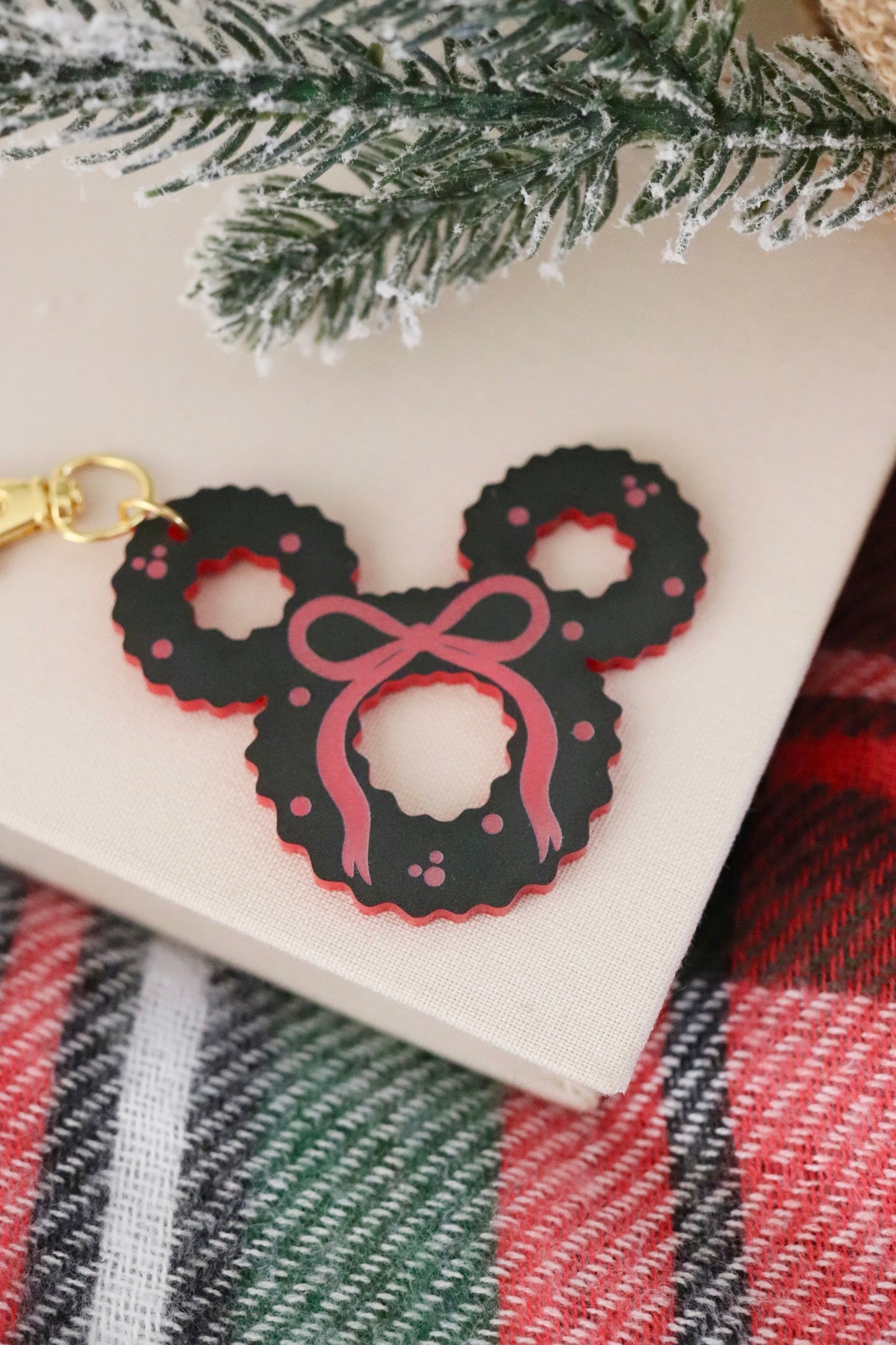 MOUSE WREATH BAG CHARMS/ KEYCHAINS