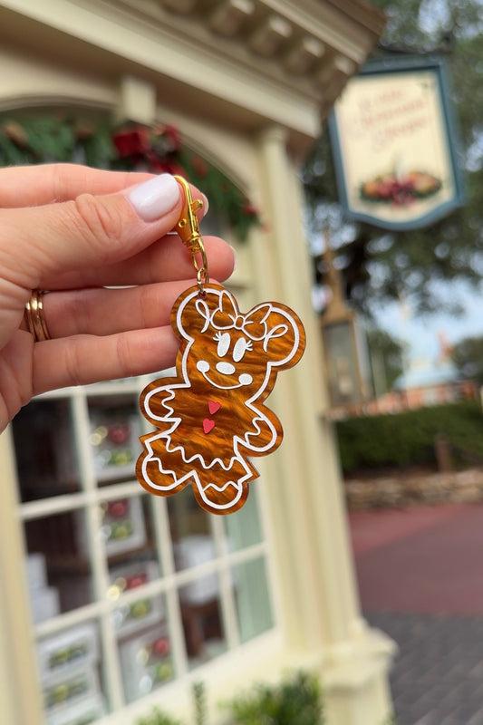 MISS GINGERBREAD MOUSE BAG CHARMS/ KEYCHAINS