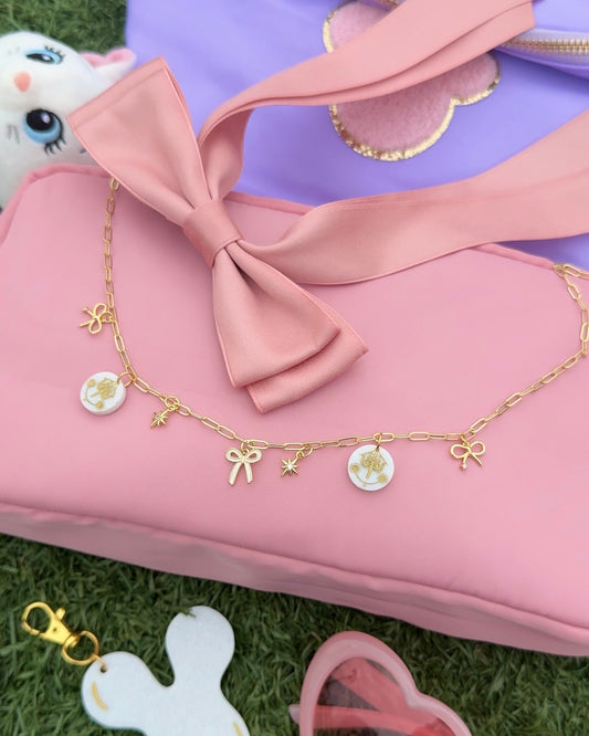 CLOCK MINI CHARM NECKLACE