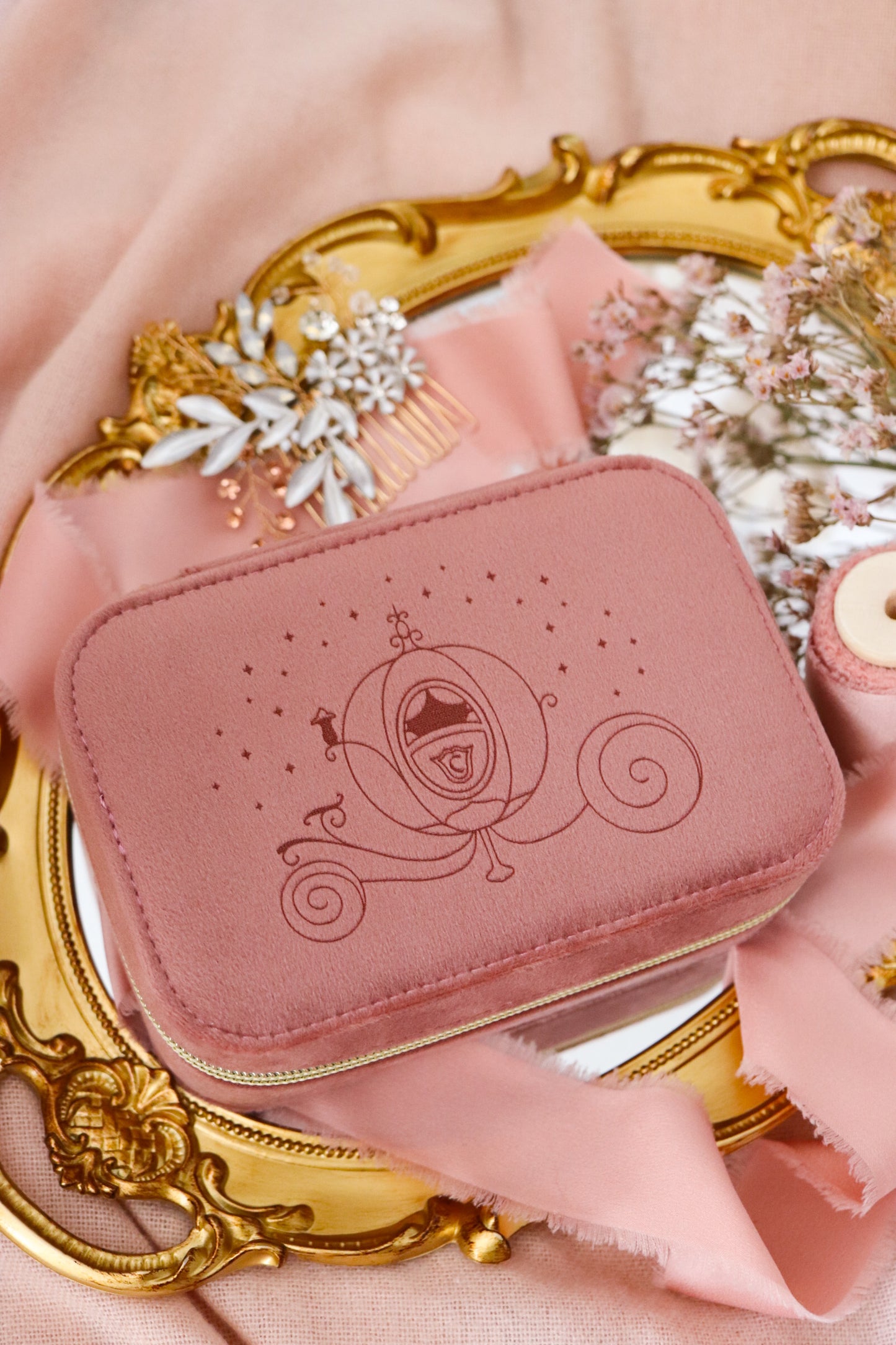 PRINCESS CARRIAGE RECTANGLE JEWELRY CASE