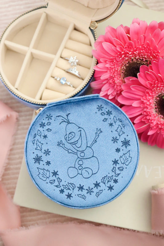 SNOWMAN VELVET JEWELRY CASE