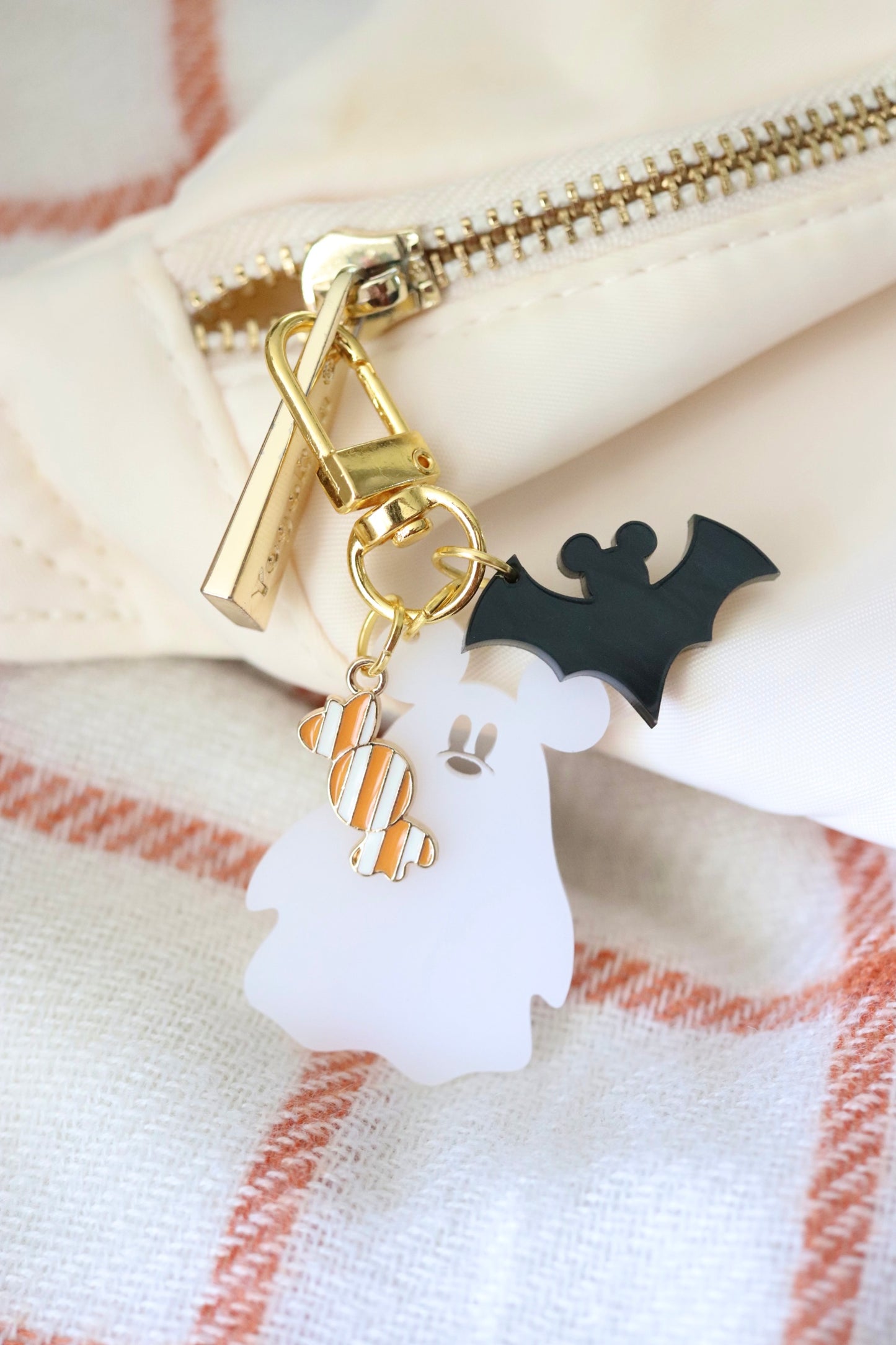 MOUSE GHOST MINI BAG CHARMS/ KEYCHAINS SET
