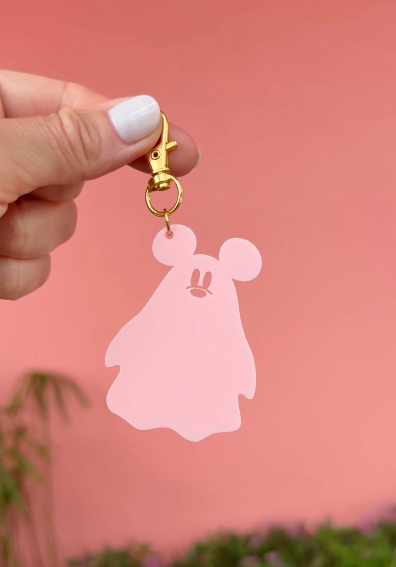 PINK MOUSE GHOST BAG CHARMS/ KEYCHAINS