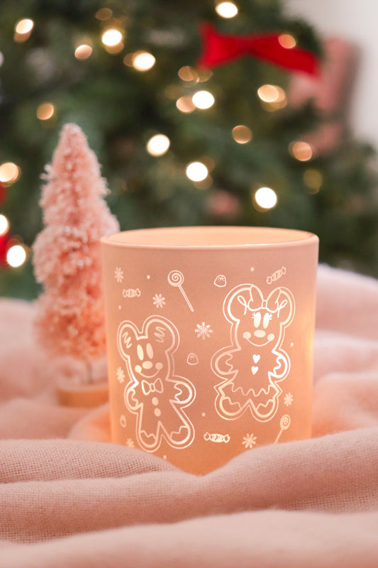 MR & MRS GINGERBREAD MOUSE MATTE JAR