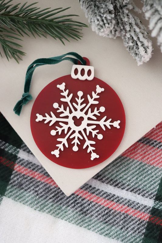 SNOWFLAKE BALL ORNAMENT