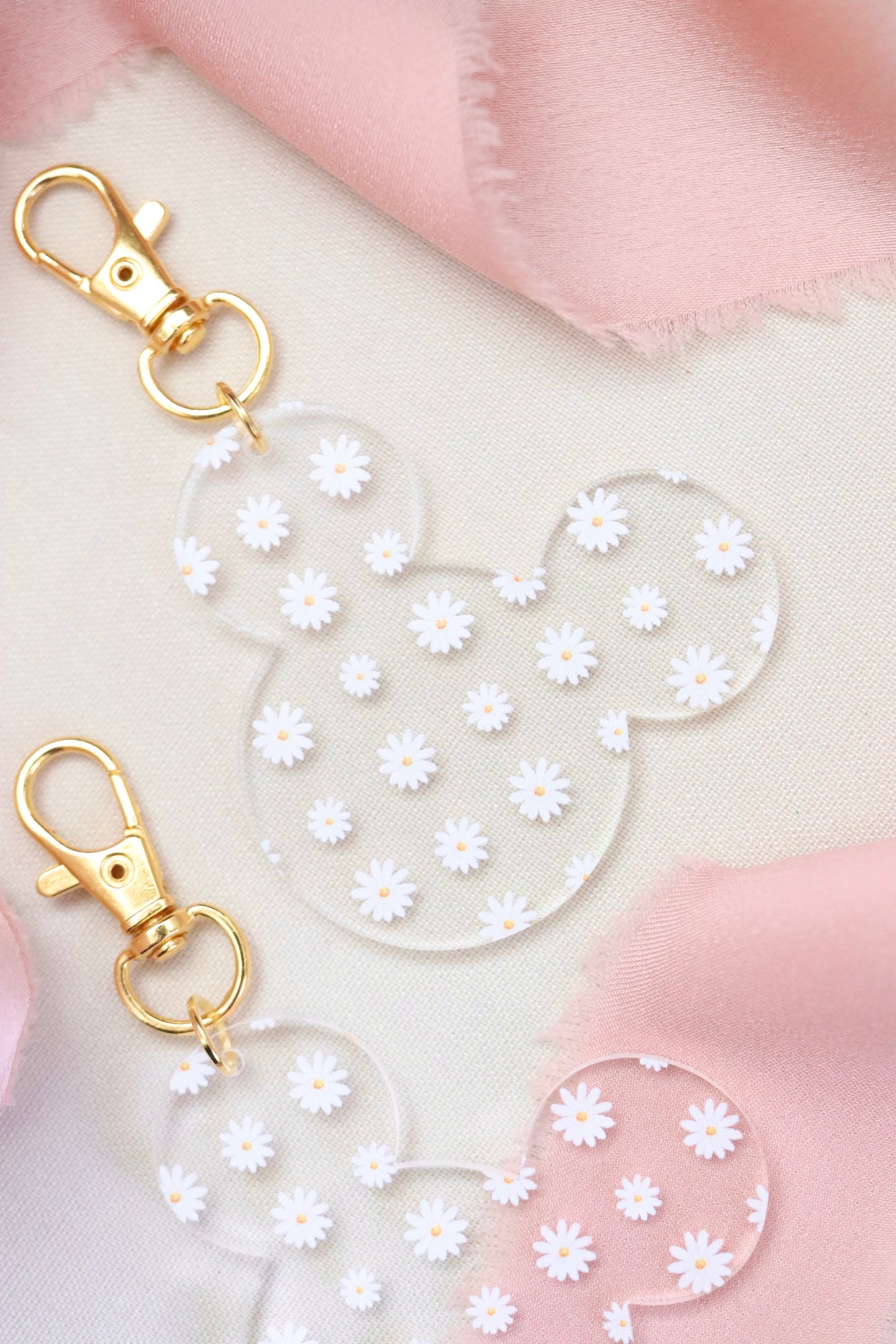 DAISY MOUSE BAG CHARM/ KEYCHAIN