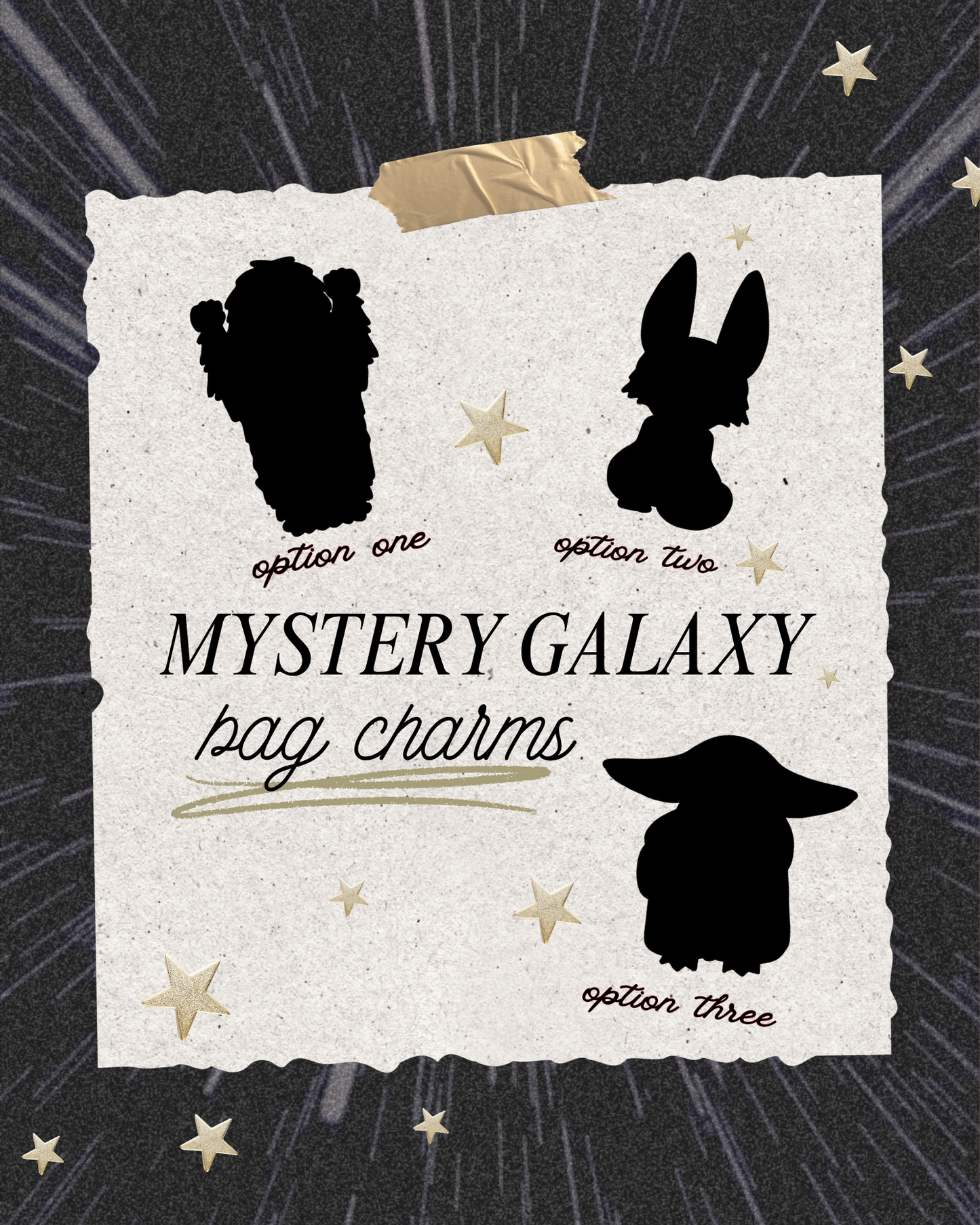 MYSTERY GALAXY BAG CHARM/ KEYCHAIN