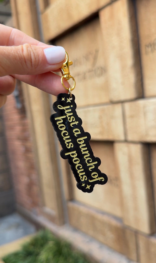 JUST A BUNCH OF HOCUS POCUS BAG CHARMS/ KEYCHAINS