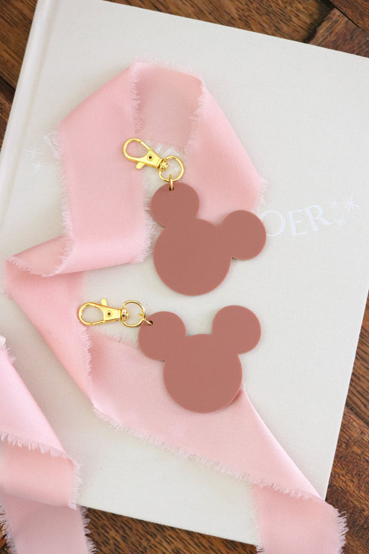 TERRACOTTA MOUSE BAG CHARM/ KEYCHAIN