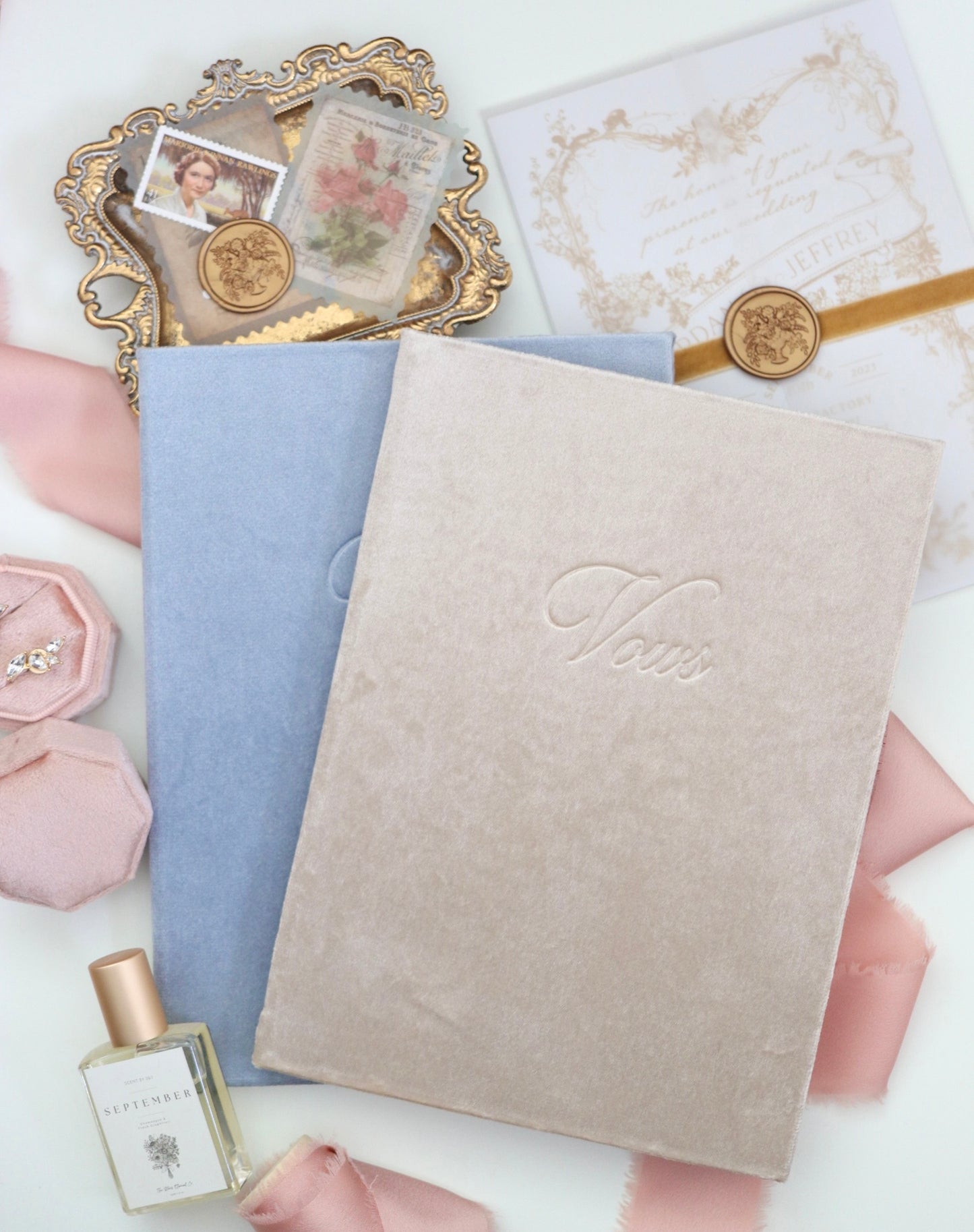 CREAM VELVET VOW BOOK