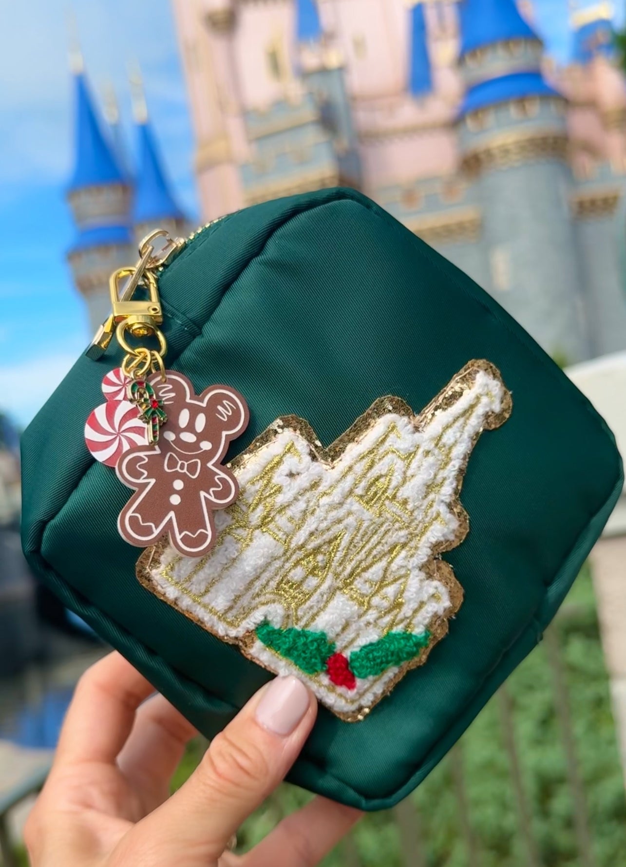 MOUSE GINGERBREAD MINI BAG CHARMS/ KEYCHAINS SET