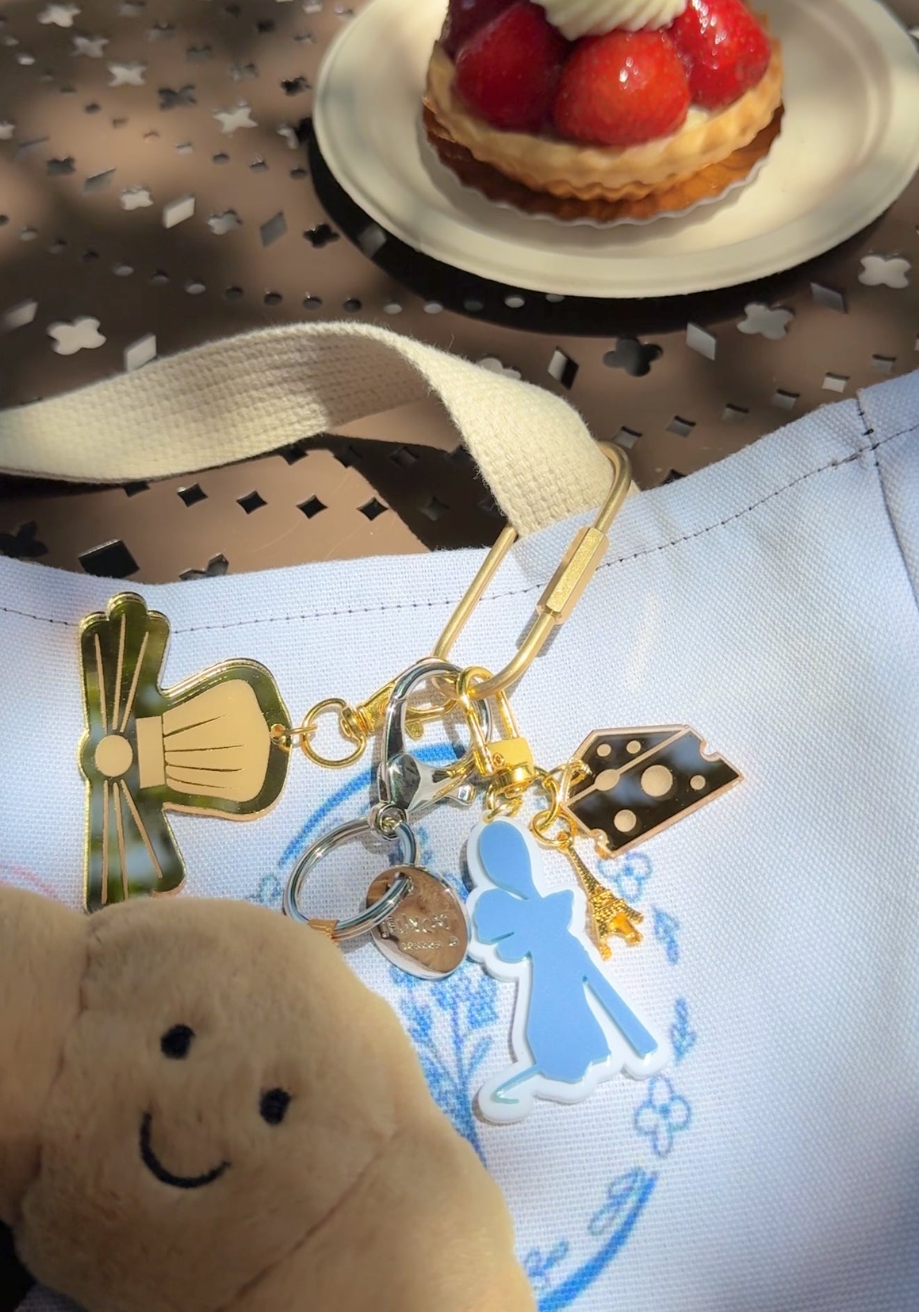 LITTLE CHEF MINI BAG CHARMS/ KEYCHAINS SET