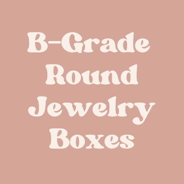 B-GRADE ROUND JEWELRY CASE