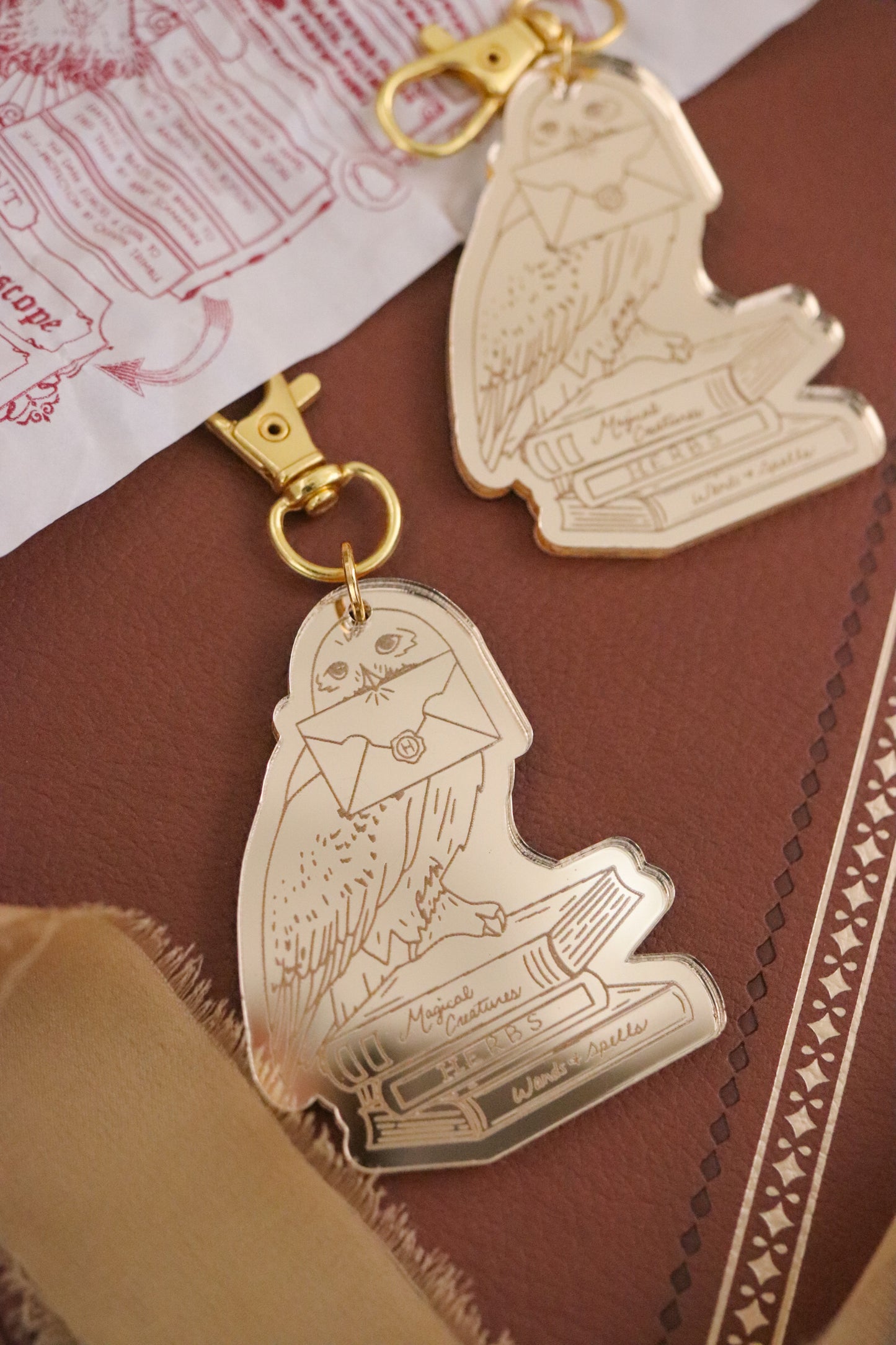 OWL KEY BAG CHARM/KEYCHAIN