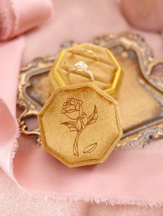 ENCHANTED ROSE GOLD RING BOX