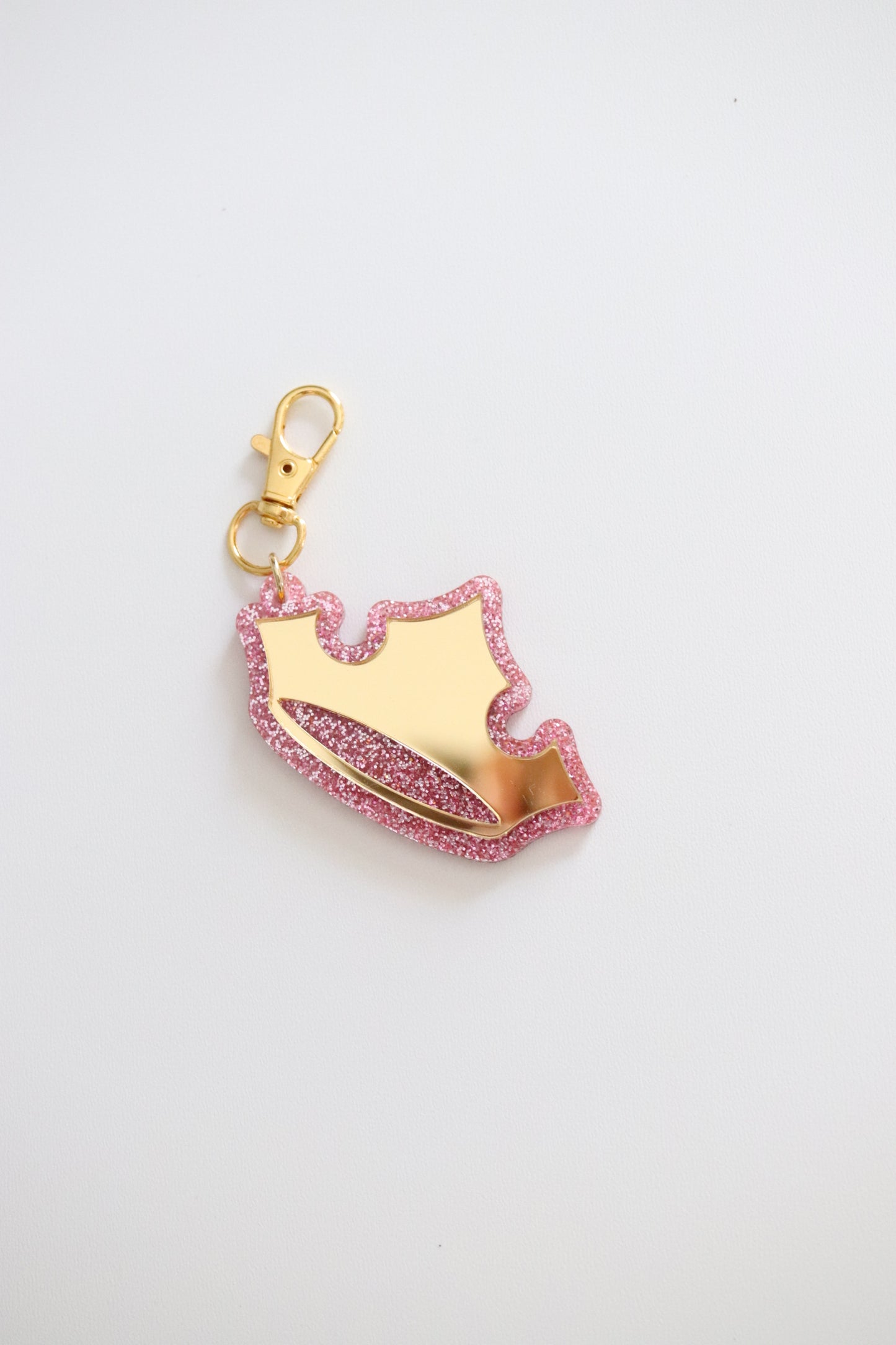 GLITTER CROWN BAG CHARM/ KEYCHAIN