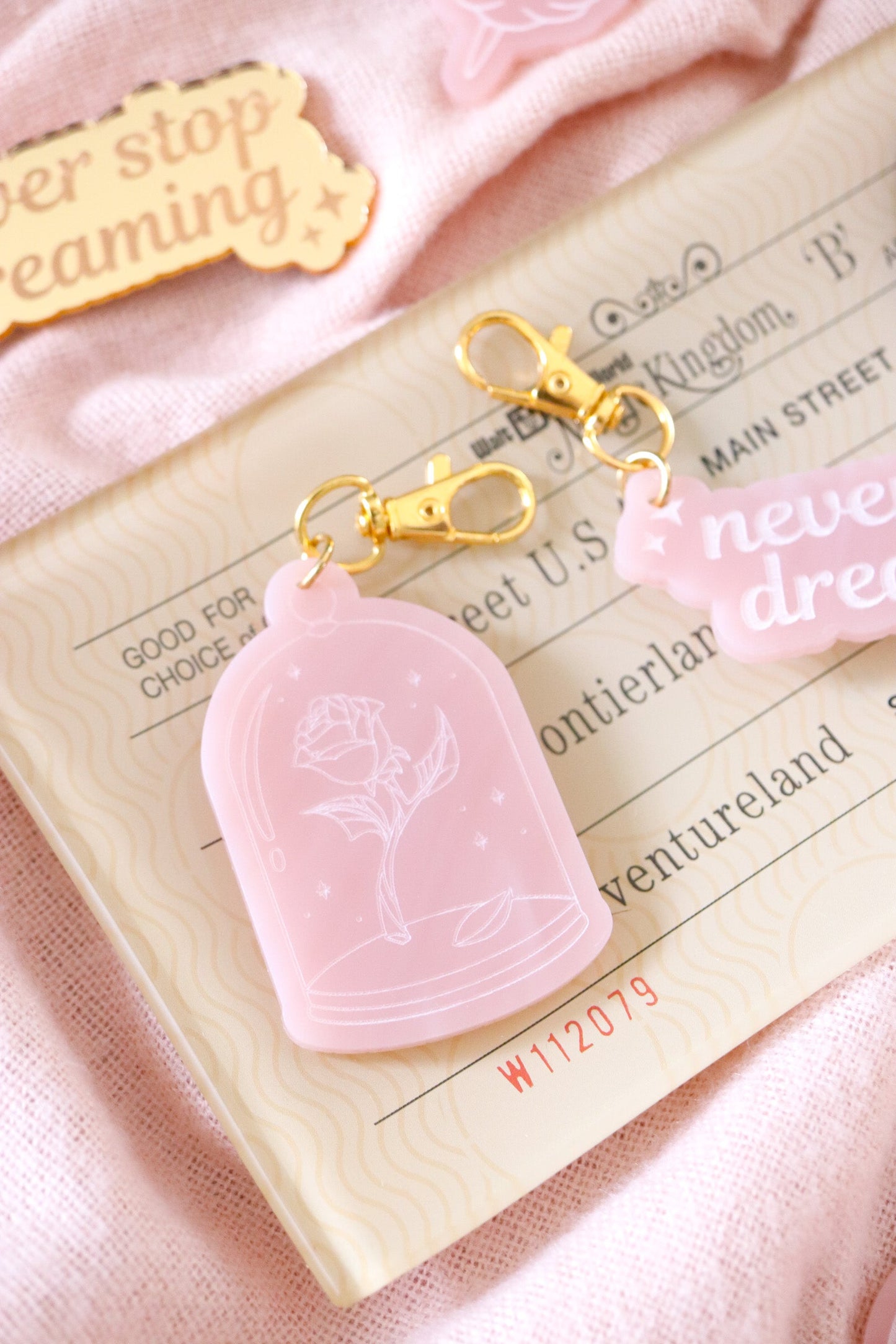 PRINCESS INSPIRED BAG CHARMS/ KEYCHAIN