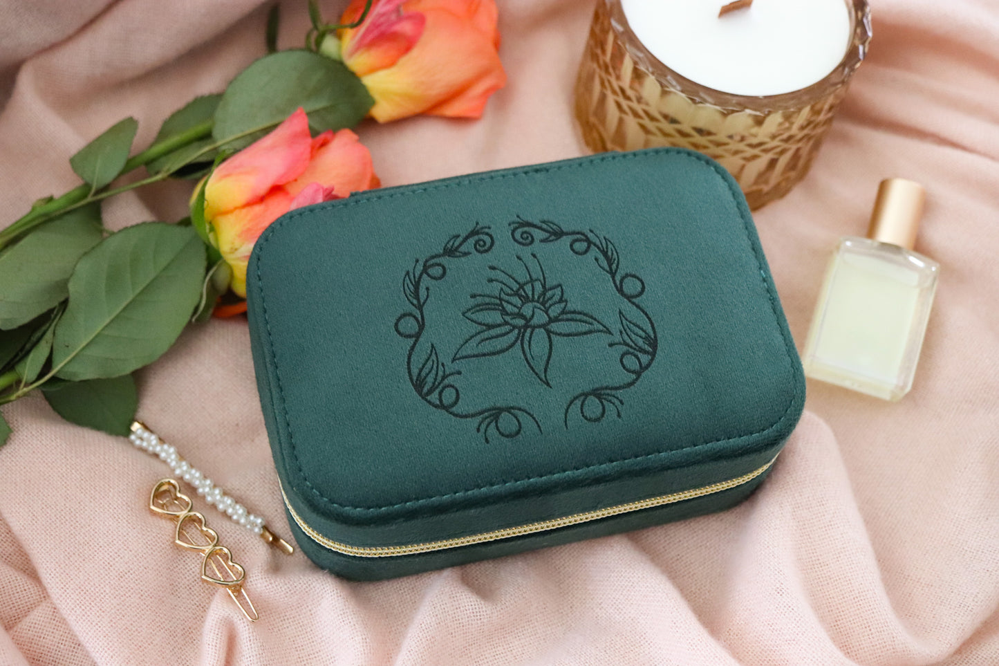 ALMOST THERE SUEDE JEWELRY CASE