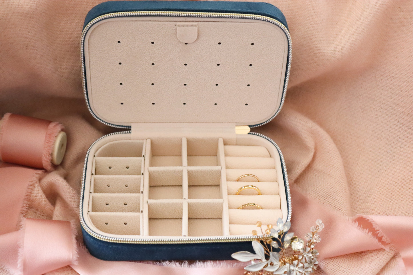 ALMOST THERE SUEDE JEWELRY CASE