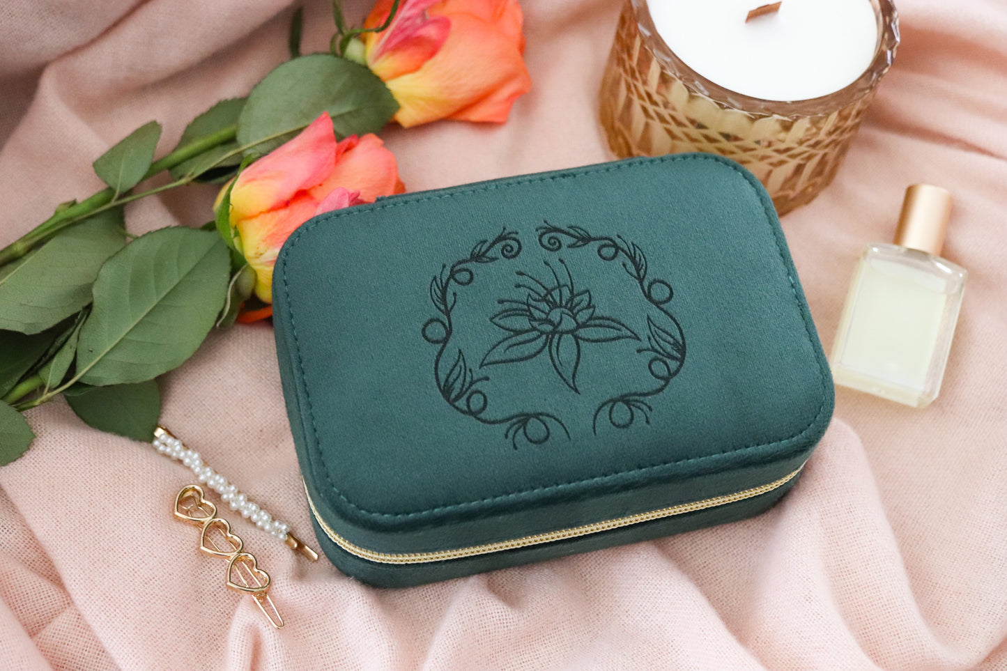 ALMOST THERE SUEDE JEWELRY CASE