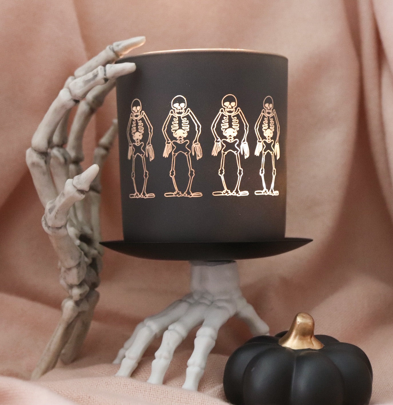 SPOOKY SKELETONS MATTE JAR