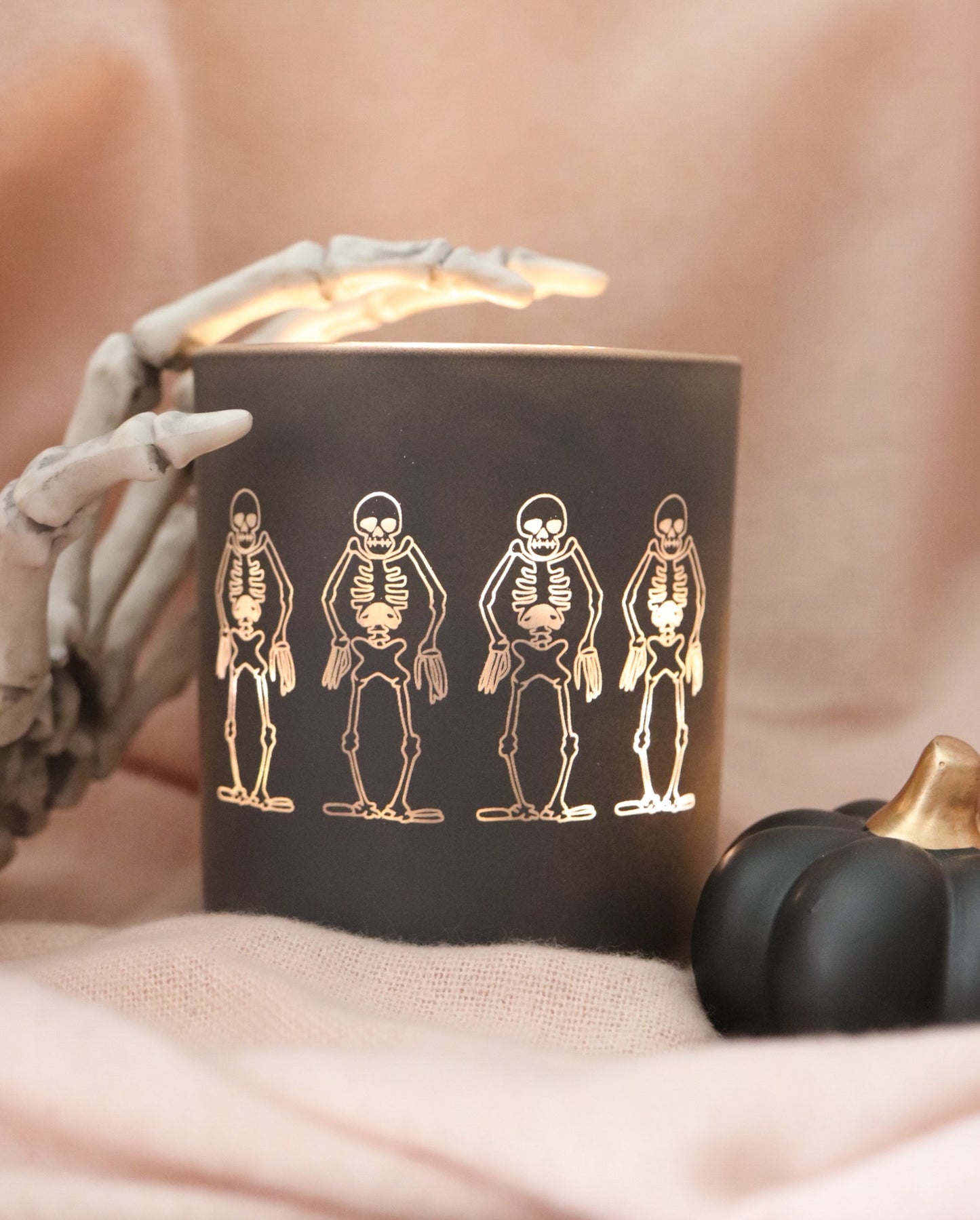 SPOOKY SKELETONS MATTE JAR