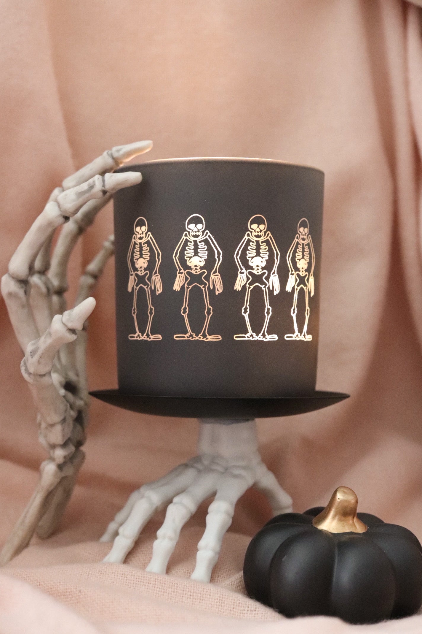 SPOOKY SKELETONS MATTE JAR
