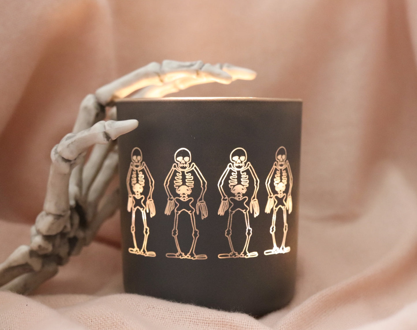 SPOOKY SKELETONS MATTE JAR