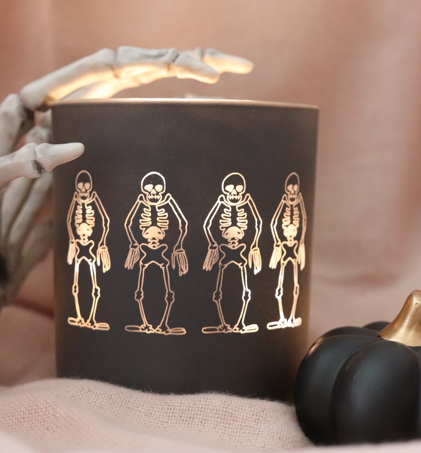 SPOOKY SKELETONS MATTE JAR