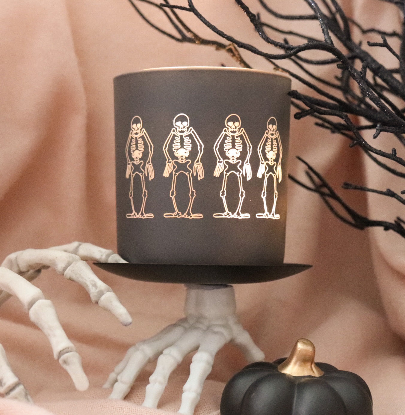 SPOOKY SKELETONS MATTE JAR