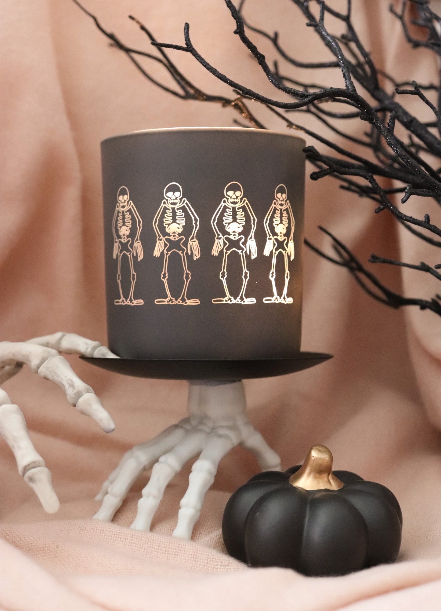 SPOOKY SKELETONS MATTE JAR