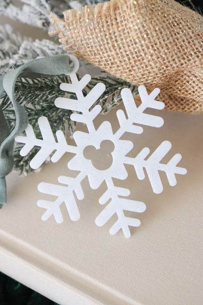 MOUSE SNOWFLAKE ORNAMENT