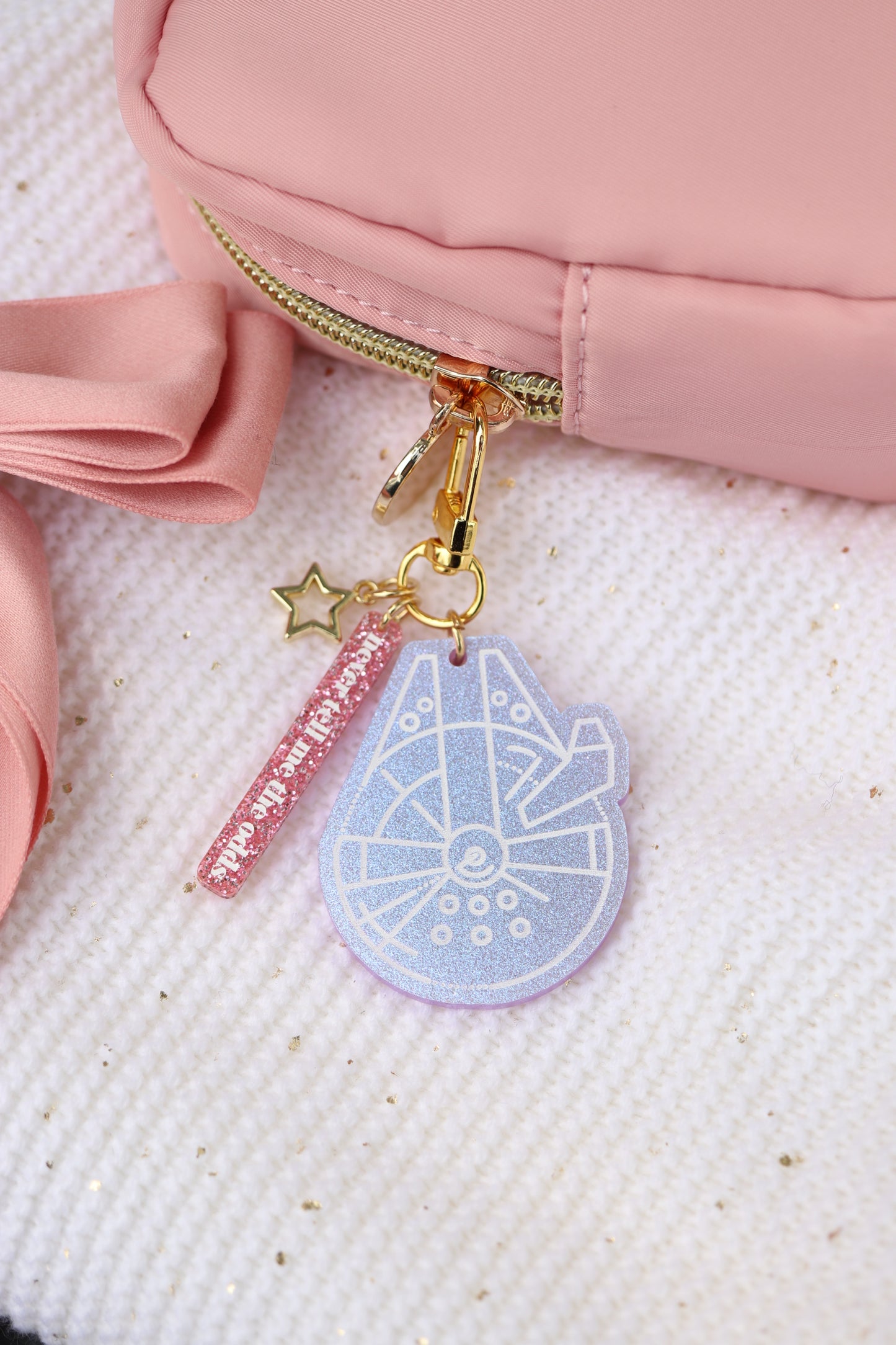 GALAXY SHIP BAG CHARM SET/ KEYCHAIN